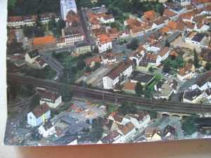 Luftbild-Aufnahme der Stadt Ansbach von 1987 als Poster 60 x 80 cm Bild 4