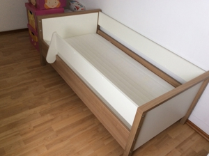 1 Baby/-Juniorbett mit Lattenrost, Matratze und Umbauteilen Modell LEO von Paidi Bild 8