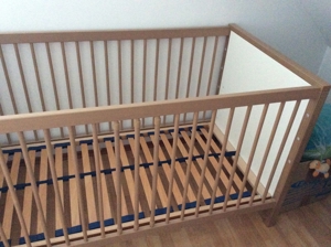 1 Baby/-Juniorbett mit Lattenrost, Matratze und Umbauteilen Modell LEO von Paidi Bild 5