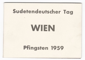 Sudetendeutscher Tag Wien Pfingsten 1959, no PayPal Bild 3