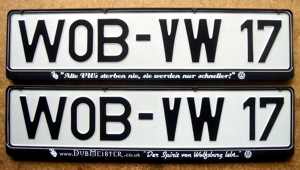 2 VW Kennzeichen Rahmen Bild 3