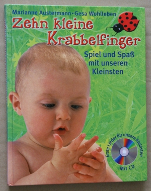 Zehn kleine Krabbelfinger Buch mit CD