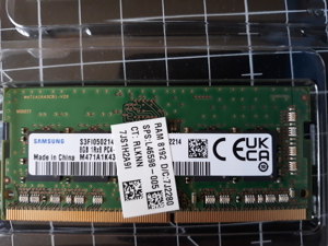 16 GB SO-DIMM DDR4 = 2x 8GB von Samsung Bild 3