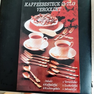 Hartvergoldetes Besteck Bild 3