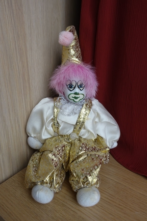 Clown Harlekin Deko Puppe Sammelclown Bild 8