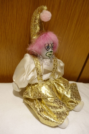Clown Harlekin Deko Puppe Sammelclown Bild 4