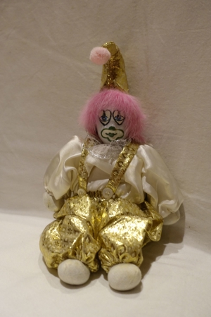 Clown Harlekin Deko Puppe Sammelclown Bild 3