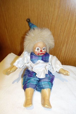 Clown Puppe Harlekin Sammelclown Dekoclown neu und unbenutzt Bild 2