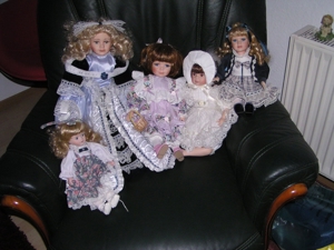 Porzellan Puppen aus Omas Sammlung 29-45 cm komplett im Paket Bild 2