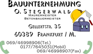 MAURERMEISTER # BETONBAUMEISTER # BAUUNTERNEHMUNG # FRANKFURT/M.