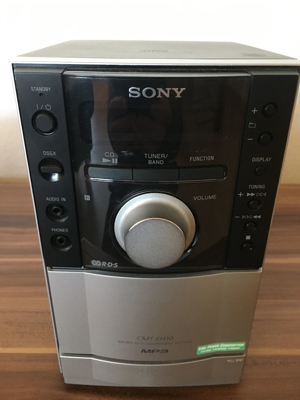 "SONY" MICRO HiFi COMPONENT SYSTEM, Modell: "CMT- EH10" Bild 3