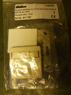 Anschlussdose für RJ45 Buchsenmodule