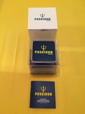 POSEIDON, Herren-Uhr, XL, Black-Pro, Silikon, Orange-schwarz Bild 5