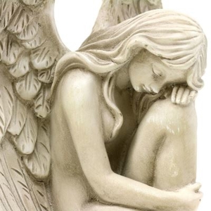 Klassische Engelsskulptur Engelsfigur zum Gedenken, Skulptur Engel Bild 2