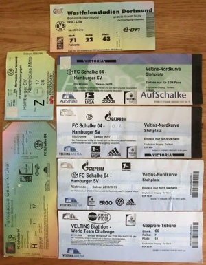 Alte Fußball-Bundesliga Eintrittskarten 1970er u. 2000er Jahre Bild 7