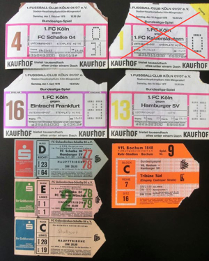 Alte Fußball-Bundesliga Eintrittskarten 1970er u. 2000er Jahre Bild 16