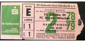Alte Fußball-Bundesliga Eintrittskarten 1970er u. 2000er Jahre Bild 5