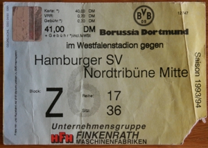 Alte Fußball-Bundesliga Eintrittskarten 1970er u. 2000er Jahre Bild 14