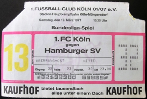 Alte Fußball-Bundesliga Eintrittskarten 1970er u. 2000er Jahre Bild 2