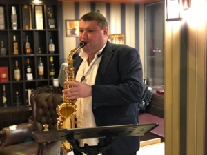 Live Musik, Saxophonist, Saxophonspieler, für Party, Hochzeit