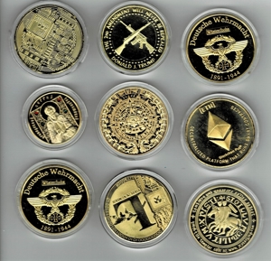 Details zu 20 Stück BTC Gold überzogene Bitcoin Coin Sammler Geschenk Münze Kunstsammlung Bild 4