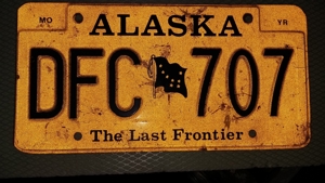 Original Alaska KFZ Kennzeichen Bild 2