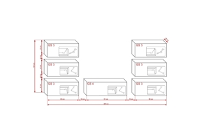 Möbel Wohnzimmer Wohnwand Anbauwand Schrankwand Wohnschrank Mediawand Hochglanz Henri AN72 Bild 5