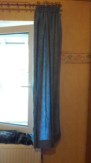 Vorhangschals, Stores, Holz Ringe  Bild 2