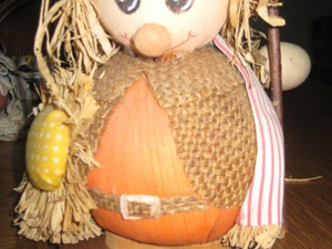 Mini-Vogelscheuche, sehr freundlich!