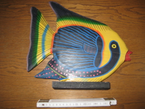 Deko-Fisch aus Holz Bild 2