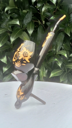 Pfeife aus Holz,Holzpfeife als Dekoration,unbenutzt Bild 10