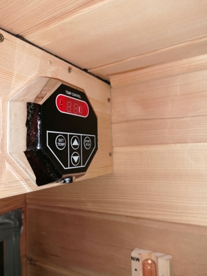 Infrarotkabine mit Saunaofen, Dampfgenerator, LED-Infrarot Lampe Bild 11