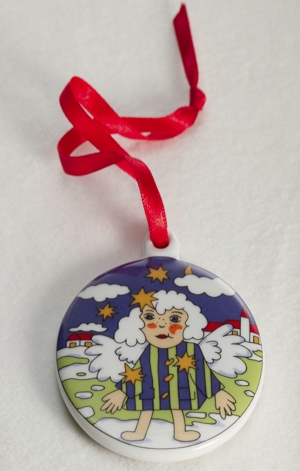 Porzellantaler Christkind (Taler, Medaille, Anhänger)