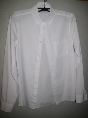 Jungenhemd, Hemd, H&M, 164, weiß Bild 1