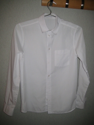 Jungenhemd, Hemd, H&M, 164, weiß Bild 4