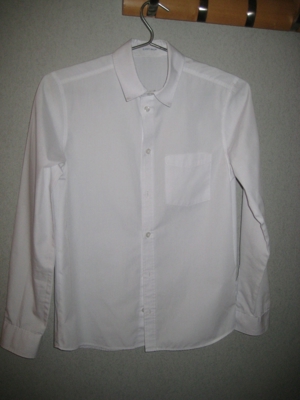 Jungenhemd, Hemd, H&M, 164, weiß Bild 3