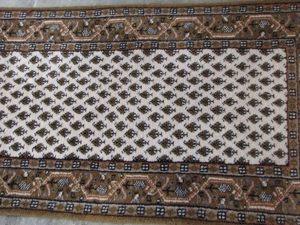 Orient- Teppich- Indien- Mir, 0,80m x 3,00m Bild 2