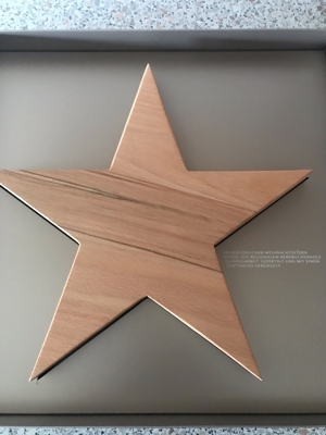 Stern aus Holz zur Dekoration Bild 2