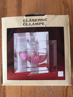 Öllampe aus Glas Bild 4