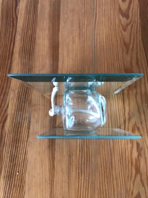 Öllampe aus Glas Bild 3