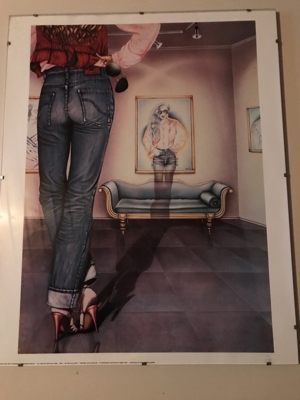 Poster im Glasrahmen, Modern-Art Bild 2