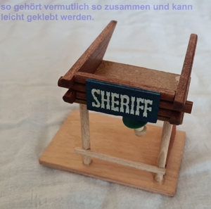 Westernstadt Holzspielzeug aus der DDR, TOP ZUSTAND in Originalschachtel Bild 14