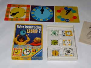 Spiel Kinder  Wer kennt die Uhr ?  Ravensburger 007486  2-5 Sp., 6-9 Jahre Bild 3