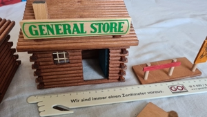 Westernstadt Holzspielzeug aus der DDR, TOP ZUSTAND in Originalschachtel Bild 5