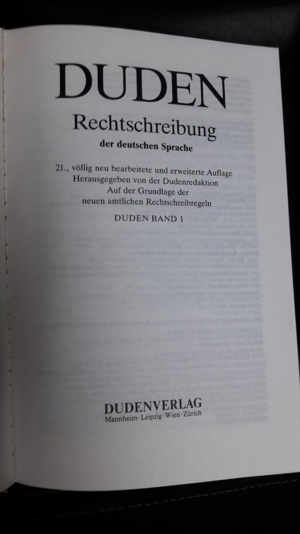 DUDEN - Rechtschreibung + Fremdwörterbuch Bild 2