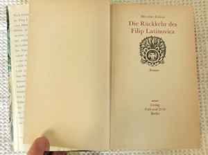 Die Rückkehr des Filip Latinovicz. Roman. Aus dem Serbokroatischen von Martin Zöller. Bild 6