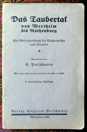 Das Taubertal - ein Reisehandbuch von 1922