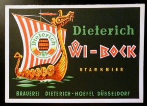 Werbekarte Brauerei Dieterich - Hoefel Düsseldorf