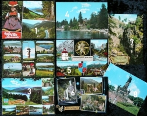 alte Mehrmotiv Ansichtskarte " Gruß vom Schwarzwald " Bild 5