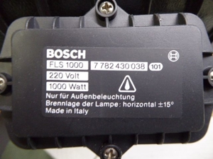 2 x Bosch 7780 430 038 Lichtstrahler 1000 W mit Leuchtmittel 8787554000 Bild 3